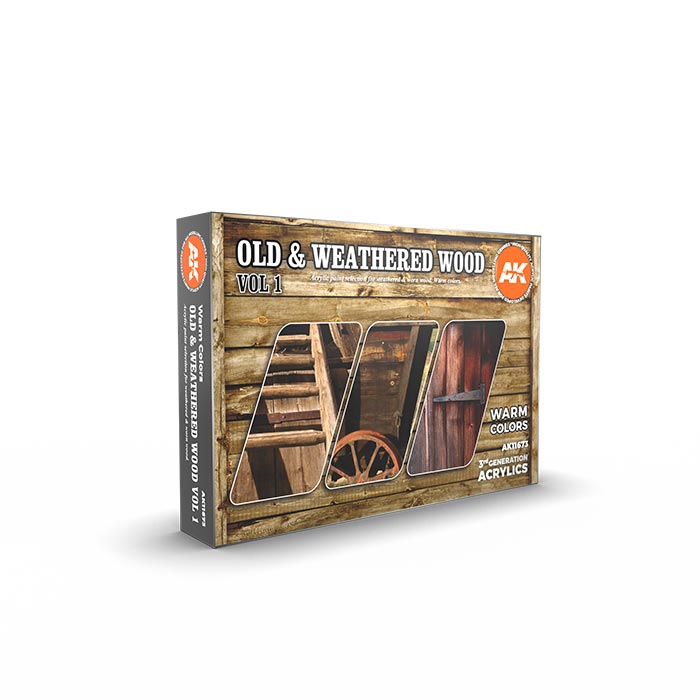 AFV Series Old & Weathered Wood Vol.1 3rd Generation Acrylic Paint Set