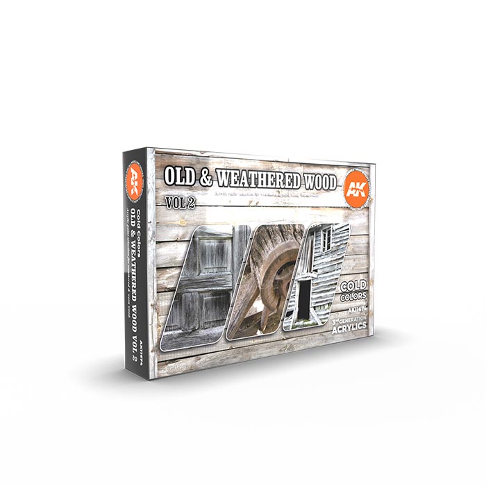 AFV Series Old & Weathered Wood Vol.2 3rd Generation Acrylic Paint Set