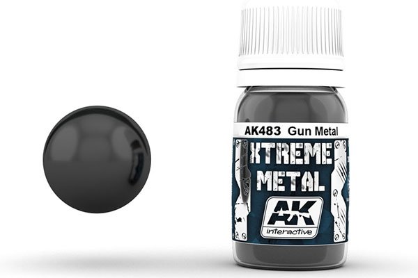 Xtreme Metal Gun Metal Metallic Paint 30ml Bottle