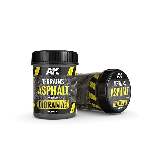 AK Interactive Diorama Series: Terrains Asphalt 250 ml.