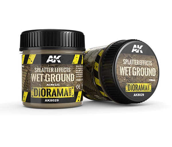 AK Interactive Diorama Series: Splatter Effects Wet Ground 100 ml.