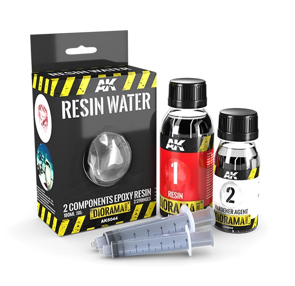 AK Interactive Diorama Series: Resin Water 2 Components Epoxy Resin 180 ml.