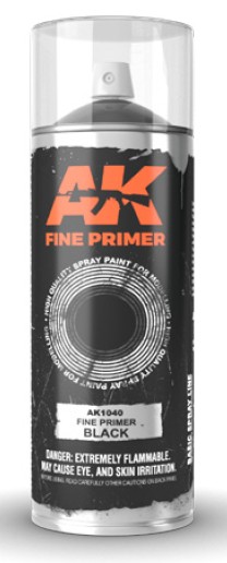Fine Black Lacquer Primer 200ml Spray