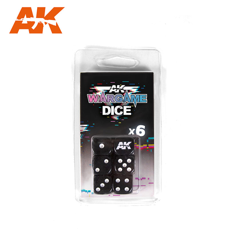 AK Interactive Wargame Series Black Dice Set