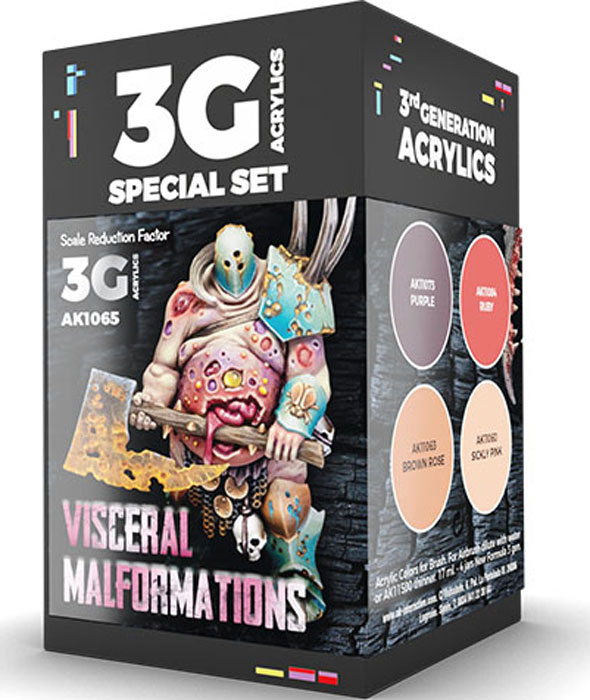 Wargame Series Visceral Malformations 3rd Generation Acrylic Paint Set