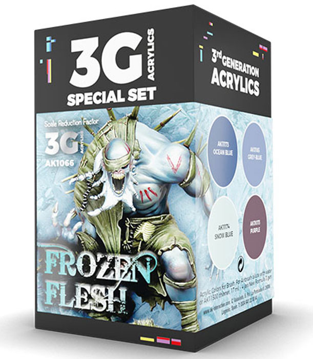 Wargame Series Frozen Flesh 3rd Generation Acrylic Paint Set