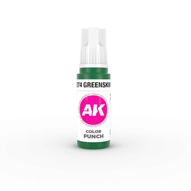 AK Interactive Color Punch Greenskin Punch 3rd Generation Acrylic Paint