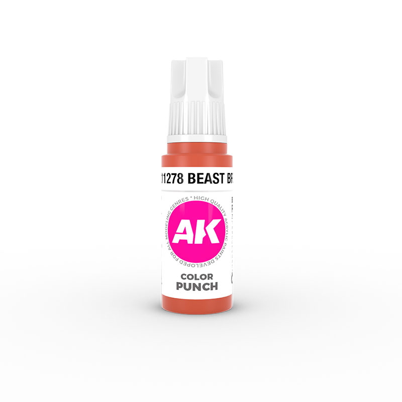 AK Interactive Color Punch Beast Brown 3rd Generation Acrylic Paint