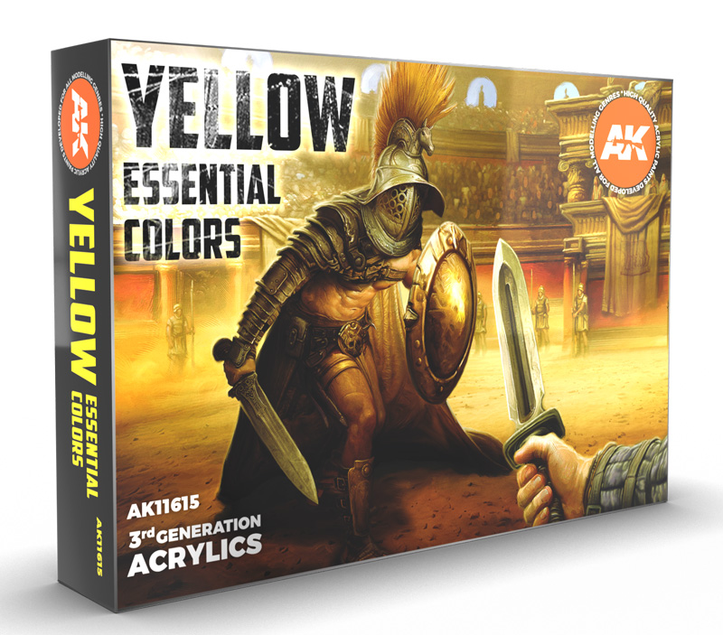 Yellow Essential Colors 3rd Generation Acrylic Paint Set