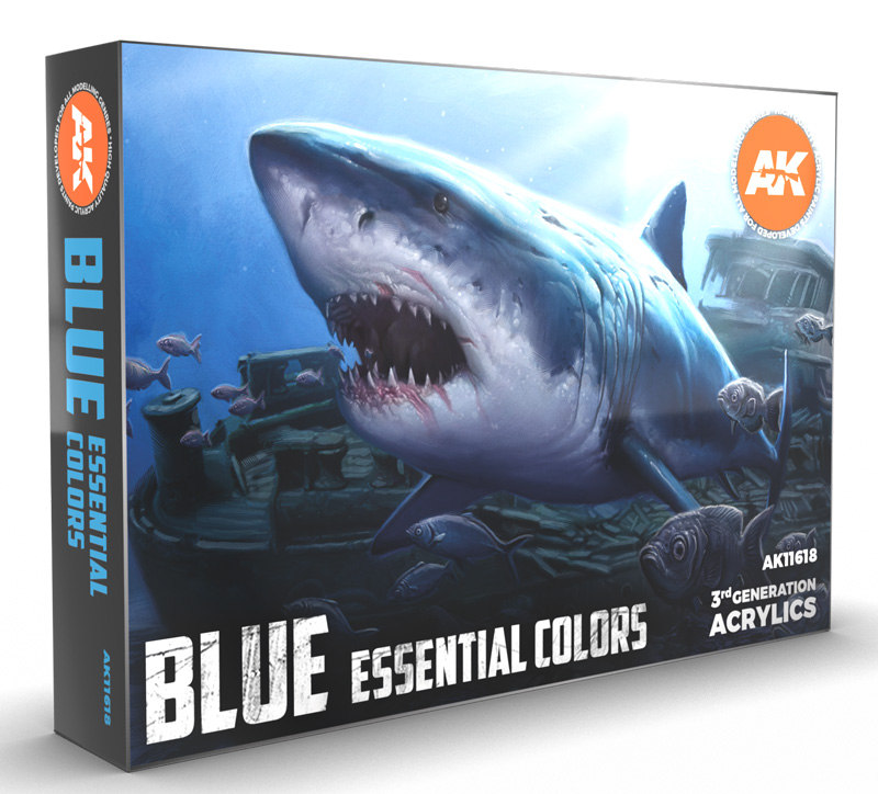 Blue Essential Colors 3rd Generation Acrylic Paint Set