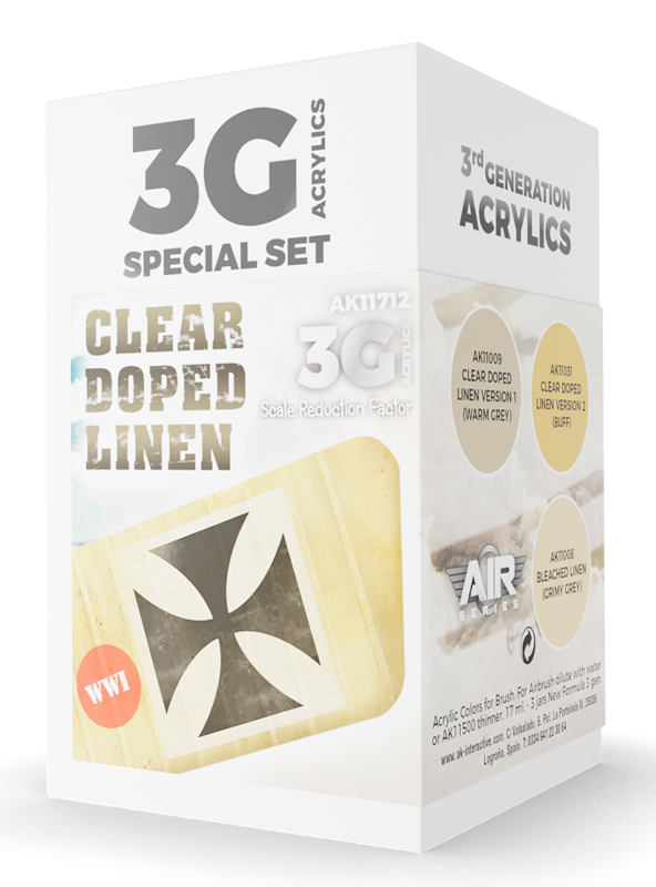 Air Series Clear Doped Linen 3rd Generation Acrylic Paint Set