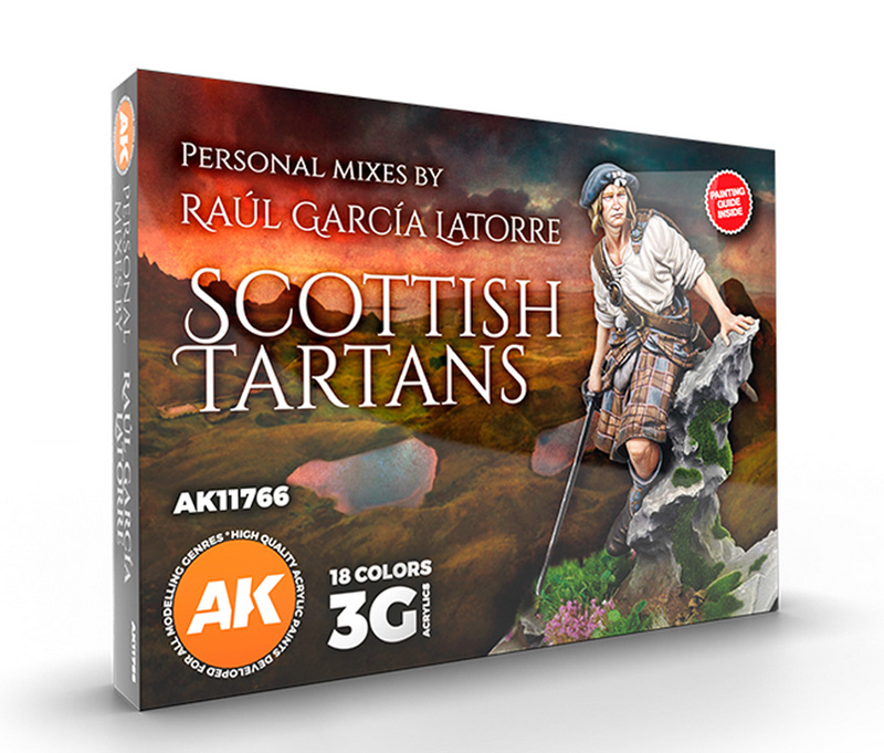 Signature Set - Raul Garcia Latorre - Scottish Tartans Paint Set - ONLY 2 AVAILABLE AT THIS PRICE
