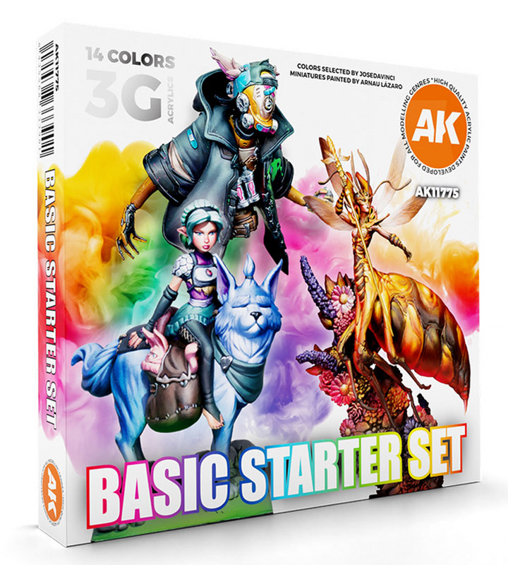AK Interactive Basic Starter Set – 14 Colors Selected By JOSEDAVINCI
