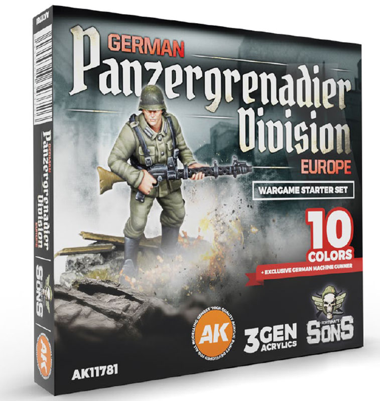 AK Interactive Wargame Series Starter Set - German Panzergrenadier Division Europe