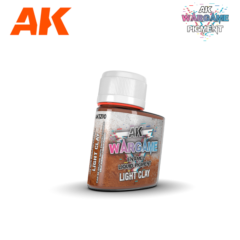 AK Interactive Wargame Enamel Liquid Pigments: Light Clay