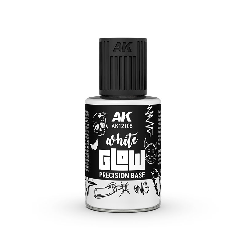 AK Interactive Glow Precision Flour Base - White