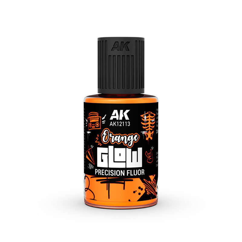 AK Interactive Glow Precision Flour - Orange