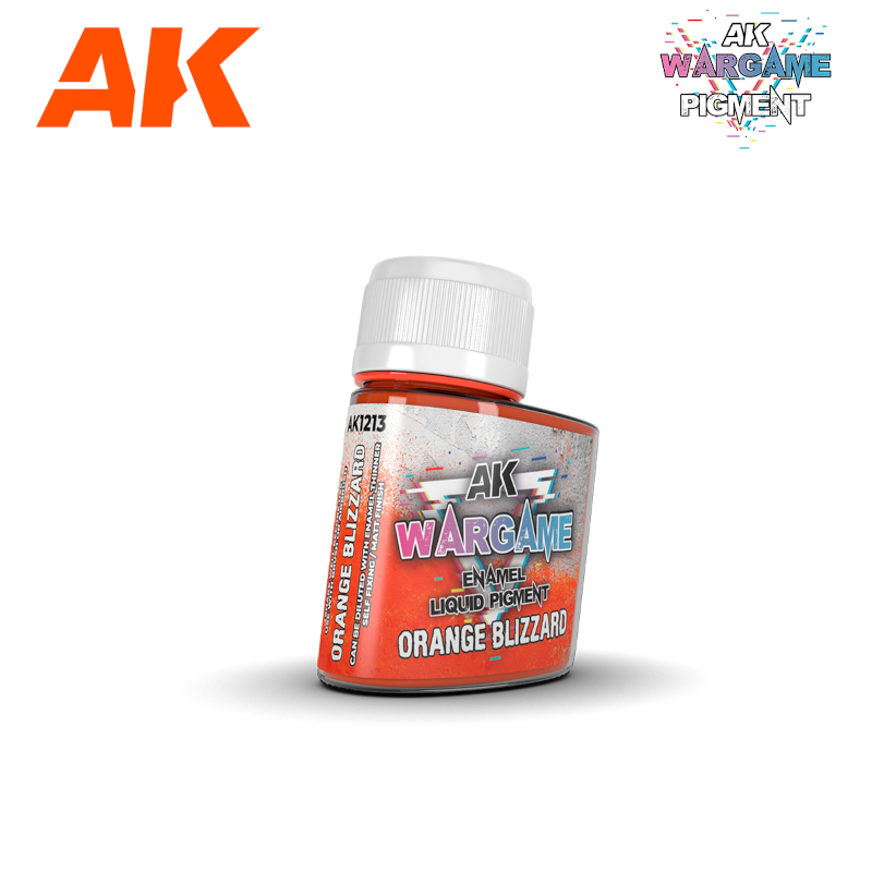 AK Interactive Wargame Enamel Liquid Pigments: Orange Blizzard