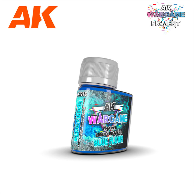 AK Interactive Wargame Enamel Liquid Pigments: Blue Fluor