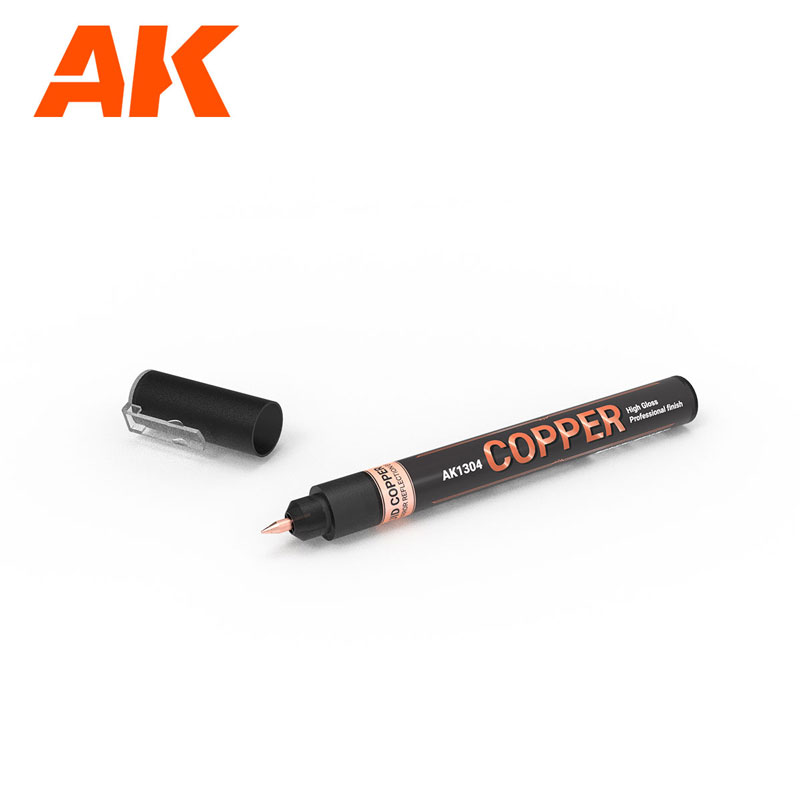 AK Interactive 1mm Metallic Liquid Marker Copper