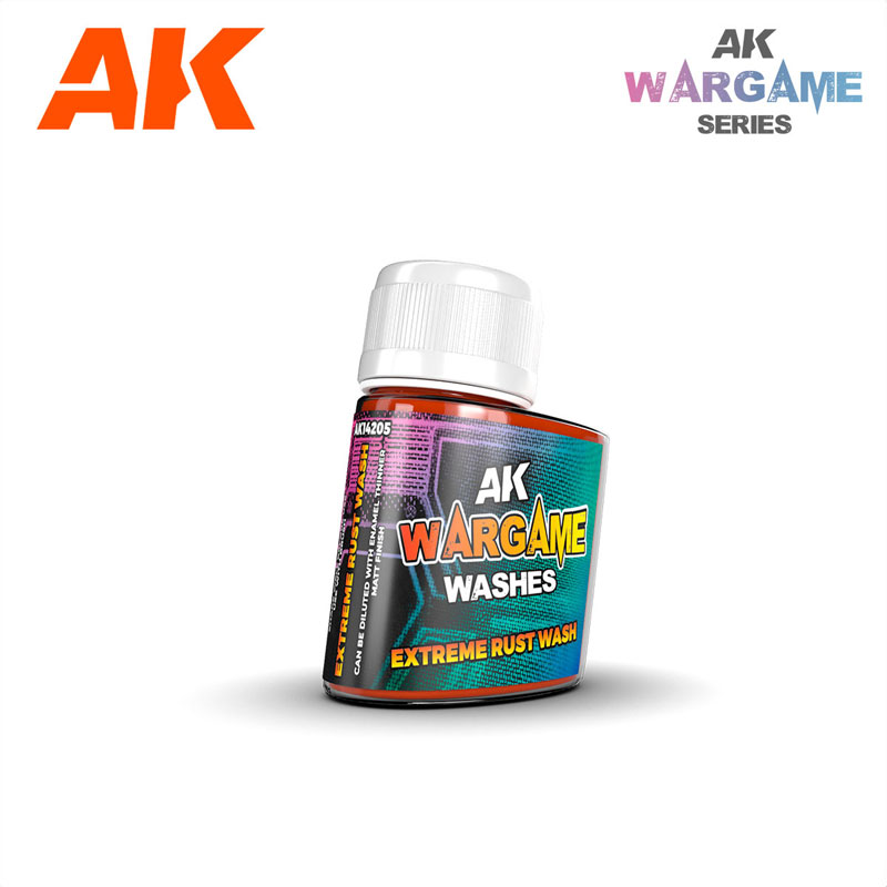 AK Interactive Wargame Enamel Washes - Extreme Rust