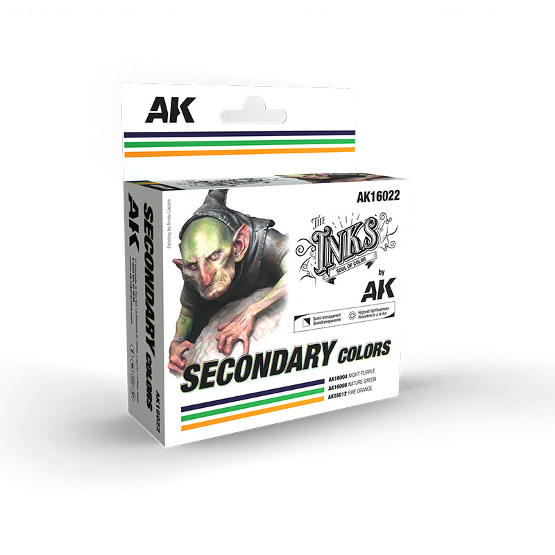AK Interactive Inks Set - Secondary Colors