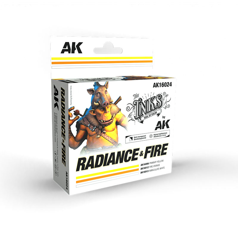 AK Interactive Acrylic Ink Set - Radiance and Fire