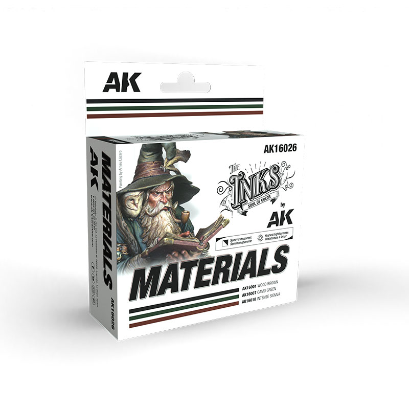 AK Interactive Acrylic Ink Set - Materials