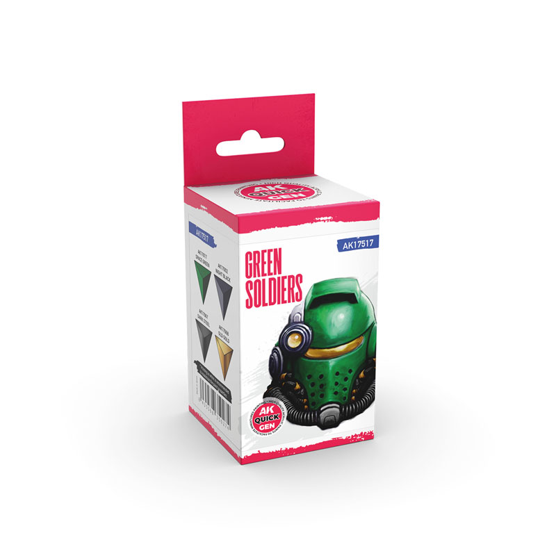 AK Interactive Quick Gen Paint Green Soldiers set