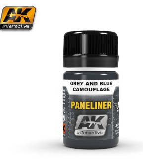 AK Interactive Pigment- Panel Liner Grey & Blue Camouflage Enamel Paint 35ml Bottle