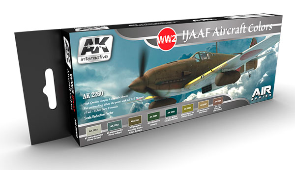 Air Series: WW2 IJN Aircraft Colors Acrylic Paint Set 17ml Bottles