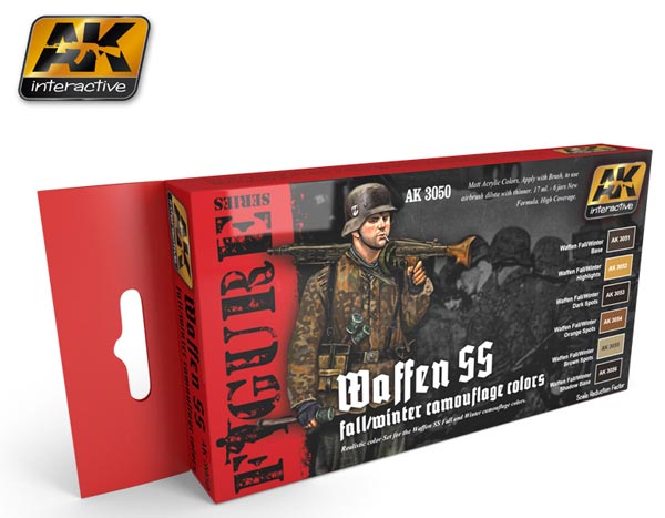 Figure Series: Waffen SS Fall/Winter Camouflage Colors Acrylic Paint Set