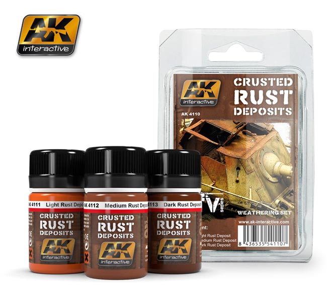 Crusted Rust Deposits Weathering Set
