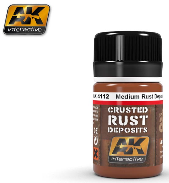 Crusted Medium Rust Deposits Enamel Paint