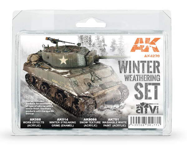 AFV Series: Winter Weathering Acrylic/Enamel Set