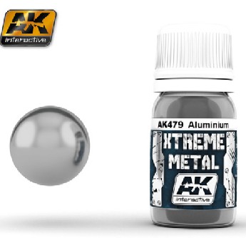  Xtreme Metal Aluminum Metallic Paint 30ml Bottle