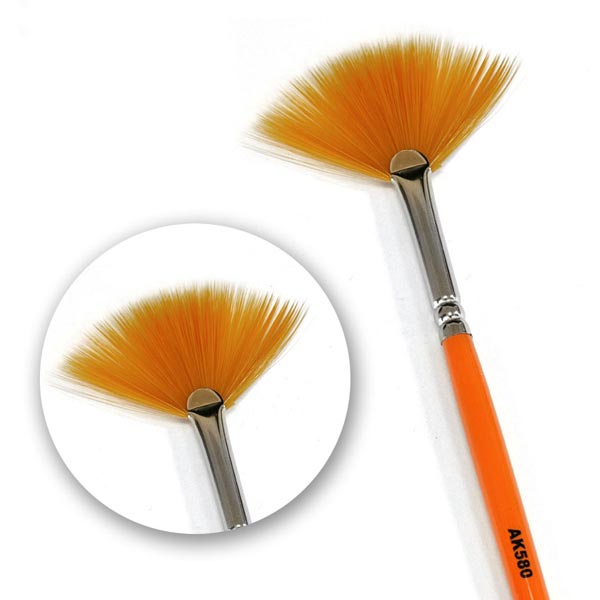 AK I interactive Fan Shape Weathering Brush