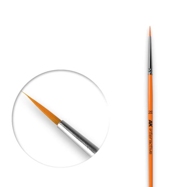 Size 2/0 Synthetic Round Brush