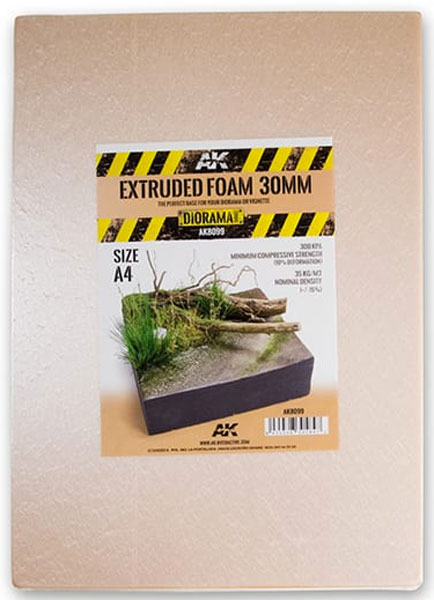 Extruded Foam 30mm A4 Size (8.27 x 11.69 x 1.18in)