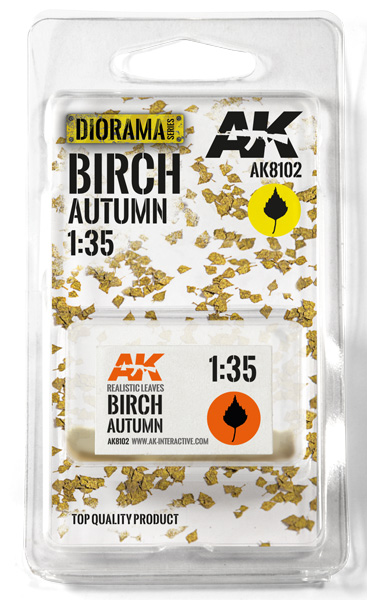 Diorama Series: Birch Autumn Leaves