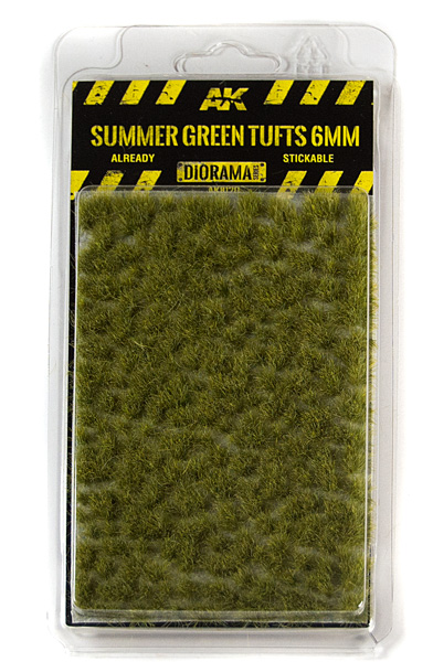 AK Interactive Diorama Series: Summer Green Tufts 6mm (Self Adhesive)