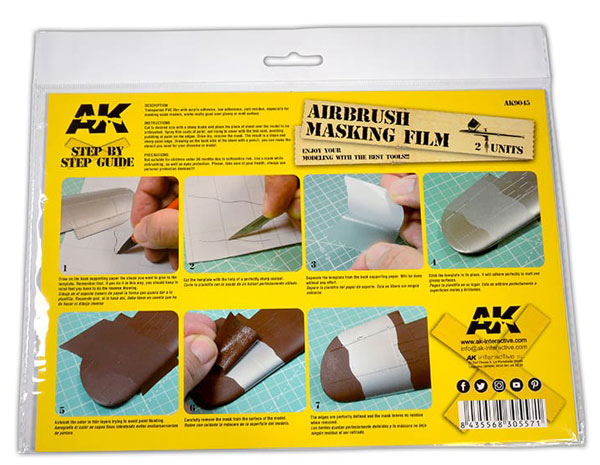 AK Interactive Airbush Masking Film