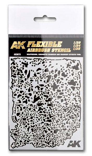 AK Interactive Flexible Airbrush Stencil 1/20 1/24 1/35