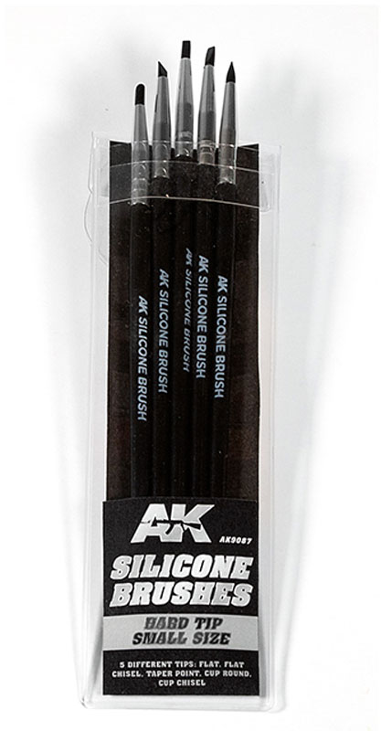 AK Interactive Hard Tip Small Size Silicone Brushes