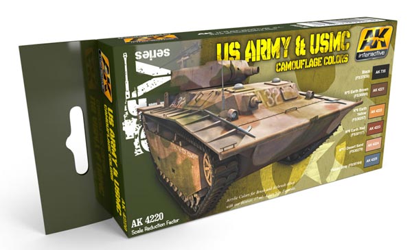 US Army & USMC Camouflage Colors Acrylic Paint Set (6 Colors) 17ml Bottles - ONLY 1 AVAILABLE AT THIS PRICE