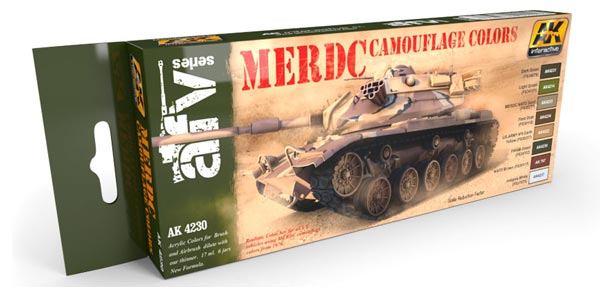 MERDC Camouflage Colors Acrylic Paint Set (8 Colors) 17ml Bottles