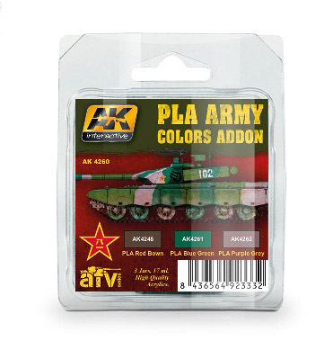 AFV Acrylic Paint Set: PLA Army Colors Add-on - ONLY 1 AVAILABLE AT THIS PRICE