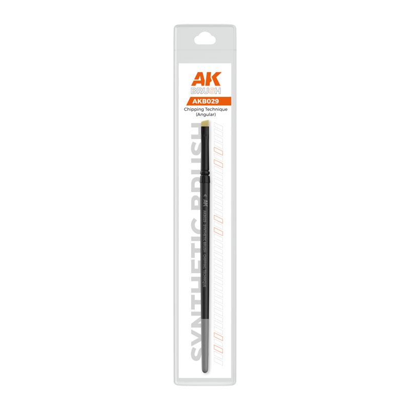 AK Interactive Chipping Technique Brush - Synthetic Angular