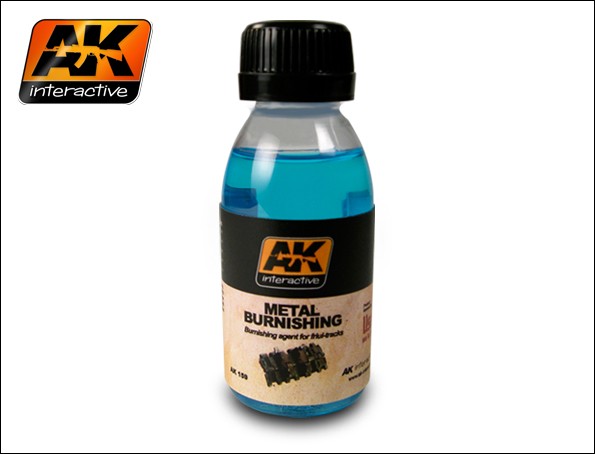 AK Interactive Burnishing Effects - Metal Burnishing Fluid 100ml Bottle