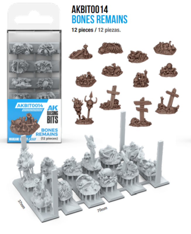 AK Interactive Basing Bits Bones Remains